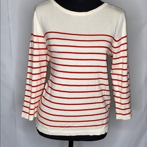 New- H&M Cream striped top